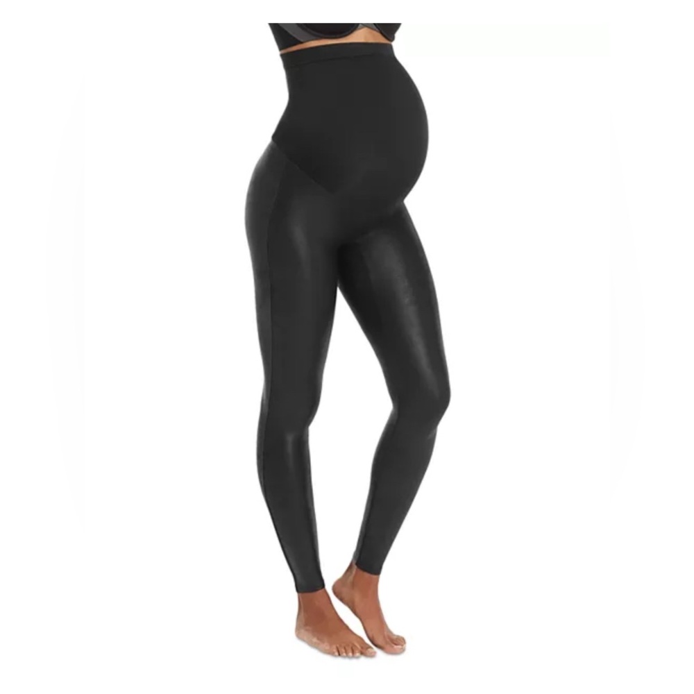 SPANX Maternity Faux Leather Leggings XL